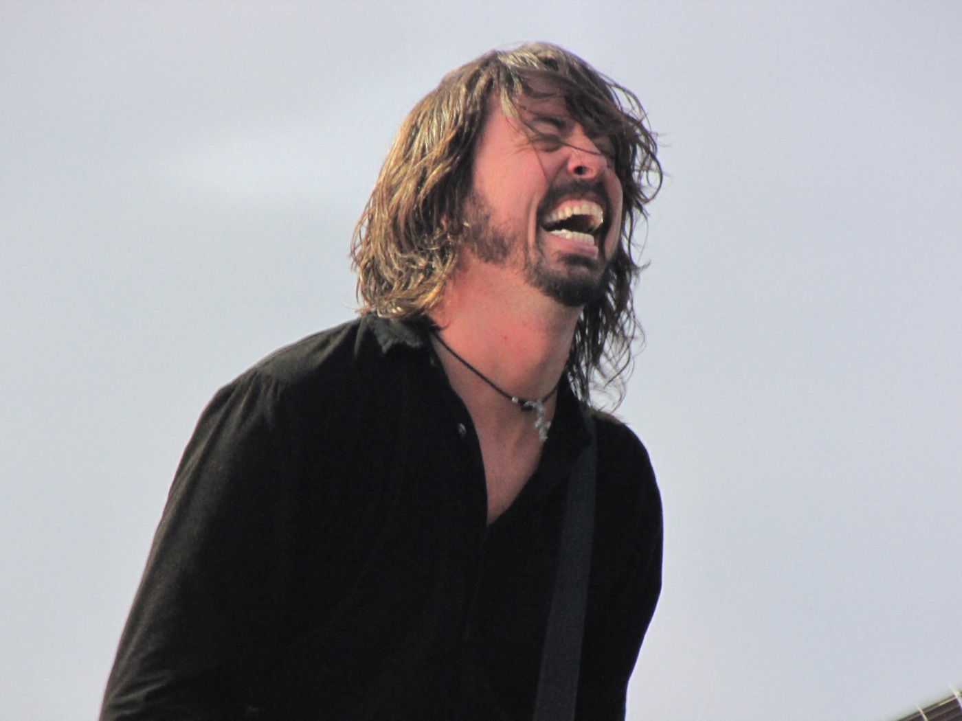 Dave Grohl dei Foo Fighters durante un concerto al National Bowl nel 2011